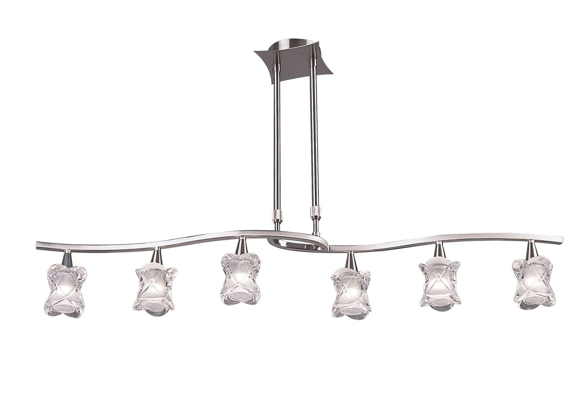 M0039  Rosa Telescopic Pendant 6 Light